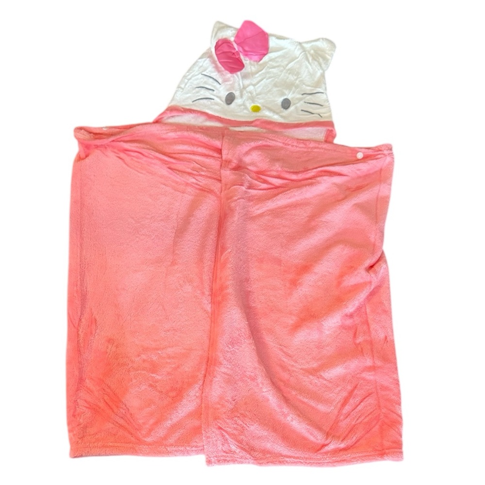 Hello Kitty kids Pink Hooded Bath Towel